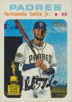 2020 Topps Heritage #437 Fernando Tatis Jr. Chrome-White Refractor Baseball Card