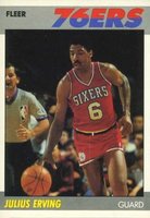 1987 Fleer #35 Julius Erving Basketball Card