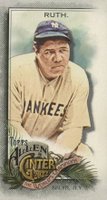 2022 Topps Allen & Ginter #42 Babe Ruth Mini Baseball Card