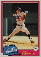 1981 Topps #231 Joe Beckwith Baseball Card