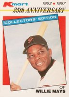 1987 K-Mart #8 Willie Mays Baseball Card