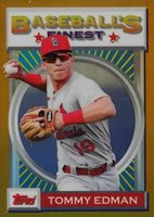 2020 Finest Flashbacks #86 Freddie Freeman Gold Refractor Baseball Card