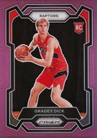 2023 Panini Prizm #134 Gradey Dick Purple Basketball Card