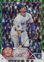 2023 Topps #163 Miguel Vargas Green Foil Baseball Card