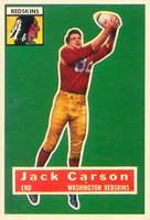 1956 Topps #1 Jack Carson Football Card