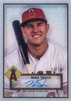 2019 Topps Clearly Authentic 1952 Reimagining Autograph  #MT Mike Trout Baseball Card