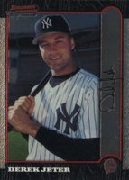 1999 Bowman Chrome #290 Derek Jeter Baseball Card