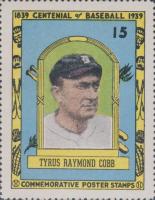 1939 Centennial of Baseball Stamp #15 Ty Cobb Baseball Card