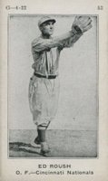 1922 Strip Card #53 Ed Roush Hand Cut Baseball Card