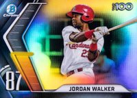 2022 Bowman Chrome Scouts' Top 100 #BTP87 Jordan Walker Baseball Card