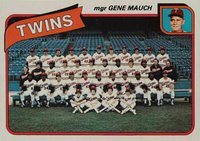 1980 Topps #328 Twins Team Baseball Card
