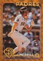 2024 Topps Chrome #207 Jackson Merrill Gold Wave Baseball Card