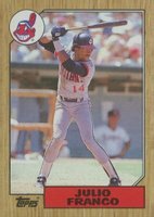 1987 Topps #160 Julio Franco Baseball Card