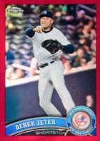 2011 Topps Chrome #20 Derek Jeter Red Refractor Baseball Card