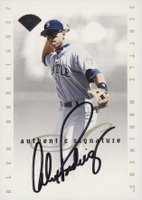 1996 Leaf Signature Extended Autographs # Alex Rodriguez Baseball Card