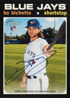 2020 Topps Heritage Real One Autograph #BB Bo Bichette Baseball Card