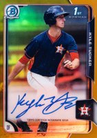 2015 Bowman Chrome Draft Pick Autograph #BCAKT Kyle Tucker Gold Refractor Baseball Card