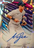 2023 Bowman's Best Shellacked Autographs #SHAAV Anthony Volpe Lava Baseball Card
