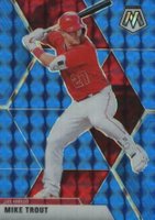 2020 Panini Chronicles Mosaic #82 Mike Trout Blue Baseball Card