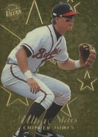 1996 Ultra #582 Chipper Jones Gold Medallion Baseball Card