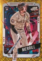 2024 Topps Chrome Cosmic #194 Jackson Merrill Gold Interstellar Refractor Baseball Card