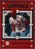 2023 Bowman Chrome Mega Box Bowman Ascensions #BA23 Jordan Walker Red Baseball Card