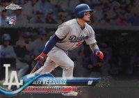 2018 Topps Chrome #167 Alex Verdugo Batting Baseball Card