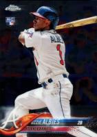 2018 Topps Chrome Update #HMT27 Ozzie Albies Gold Refractor Baseball Card