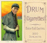1909 White Borders Drum 350 #167 Johnny Evers Batting-Chicago On Shirt Baseball Card