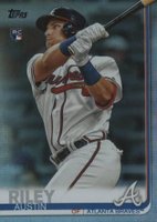 2019 Topps Update  #US100 Austin Riley Batting-Rainbow Foil Baseball Card