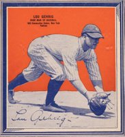 1936 Wheaties-Series 3 # Lou Gehrig Baseball Card