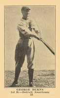 1917 Boston Store #19 George Burns Baseball Card