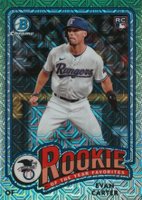 2024 Bowman Mega Box Chrome Rookie of the Year Favorites #ROY12 Evan Carter Baseball Card