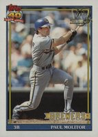 1991 Topps Desert Shield #95 Paul Molitor Baseball Card
