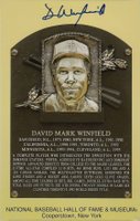 1999 Hall of Fame Autographs # Dave Winfield Yellow HOF Plaque Baseball Card