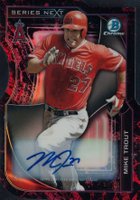 2015 Bowman Chrome Series Next Die-Cuts #SN-MT Mike Trout Autograph Torrent Refractor Baseball Card