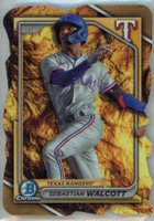 2024 Bowman Chrome Prospects #BCPD81 Sebastian Walcott Special Die-Cut Variation Baseball Card