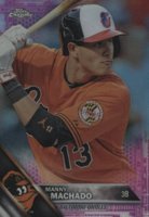2016 Topps Chrome #30 Manny Machado Pink Refractor Baseball Card