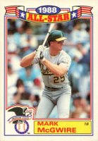 1989 Topps All-Star Glossy Set of 22 #2 Mark McGwire Baseball Card