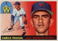 1955 Topps #84 Camilo Pascual Baseball Card