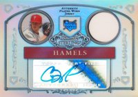 2006 Bowman Sterling #BS-CH Cole Hamels Autograph Relic-Refractor Baseball Card