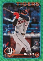2024 Topps Chrome #2 Colt Keith Green Wave Baseball Card