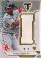 2018 Topps Triple Threads Single Jumbo Relic #RD1 Rafael Devers Silver Baseball Card