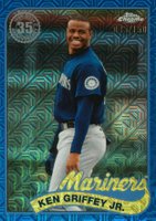 2024 Topps Silver Pack 1989 Chrome Promo #9 Ken Griffey Jr. Update-Blue Refractor Baseball Card
