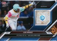 2024 Topps Now #177B Luis Arraez Game-Used Base Relic-Blue Baseball Card