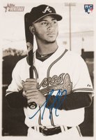 2018 Topps Heritage 1969 Topps Deckle Edge #11 Ozzie Albies Baseball Card