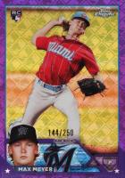 2023 Topps Chrome Logofractor Edition #104 Max Meyer Purple Refractor Baseball Card