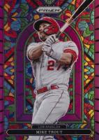 2022 Panini Prizm Stained Glass #SG5 Mike Trout Purple Prizm Baseball Card