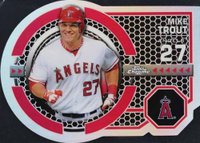 2013 Topps Chrome Dynamic Die-Cuts #DY-MT Mike Trout Baseball Card
