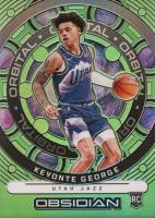 2023 Panini Obsidian Orbital #16 Keyonte George Electric Etch Green Flood Basketball Card